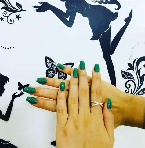 Cute Green Nails